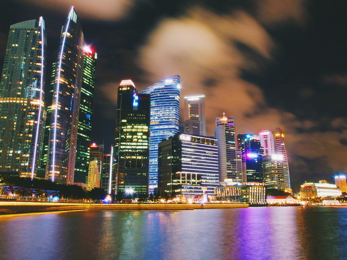 高清唯美城市夜景高楼大厦