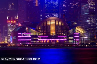 维多利亚港夜唯美迷人夜景