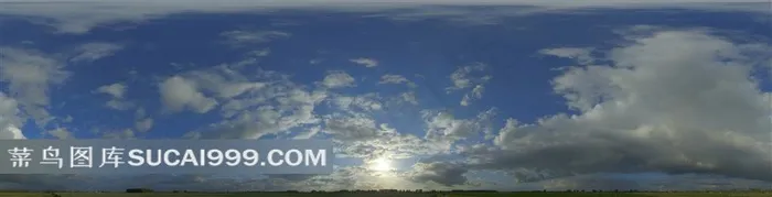 有很多云的蓝色天空