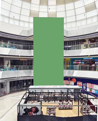 商场室内场景大型海报样机