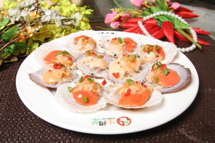 蒜茸粉丝蒸扇贝38