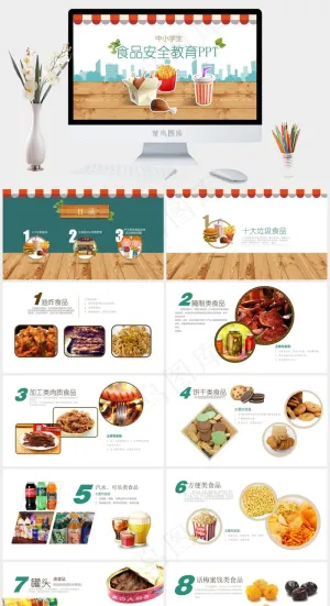 儿童安全教育ppt模板预览图
