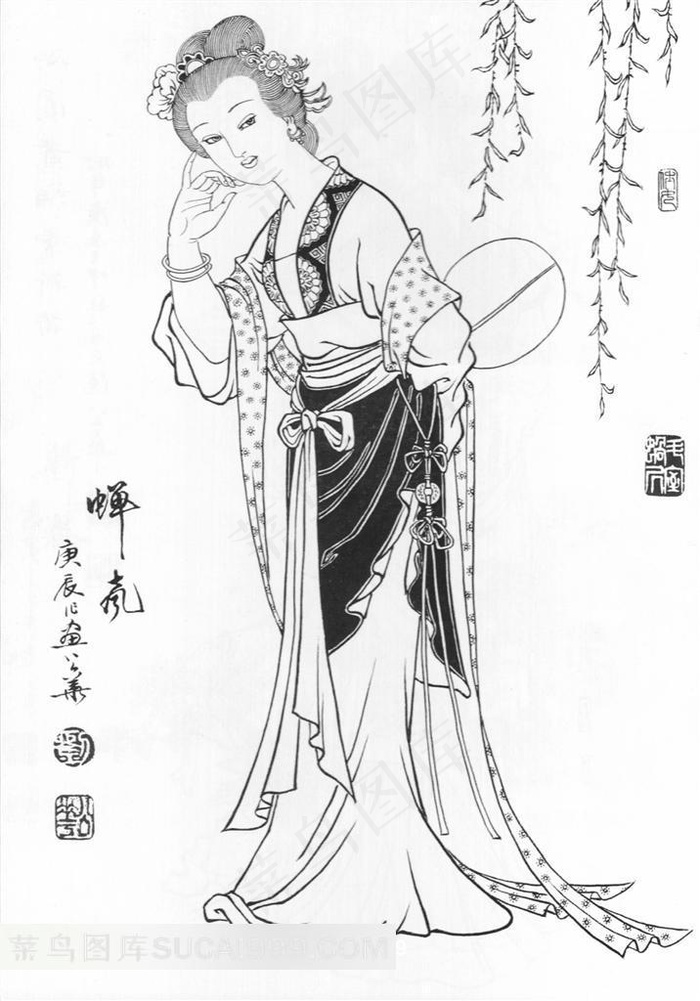 古代仕女素材图片