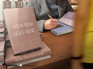 简约画册样机展示效果