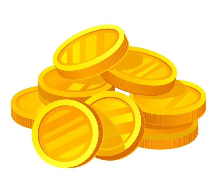 矢量免抠金币图cdr矢量模版下载