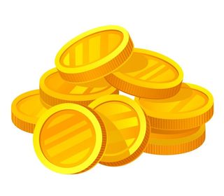 矢量免抠金币图