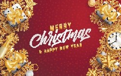 圣诞节圣诞树圣诞老人闪亮装饰电商促销折扣海报