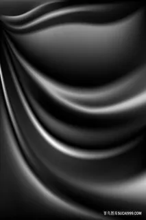 黑色渐变丝滑布料背景