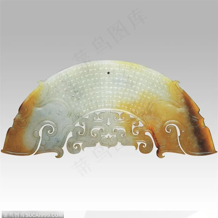 镂雕双龙首玉璜