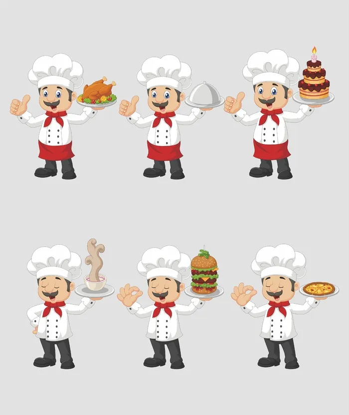 矢量卡通厨师cdr矢量模版下载