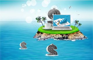 金融岛图片素材