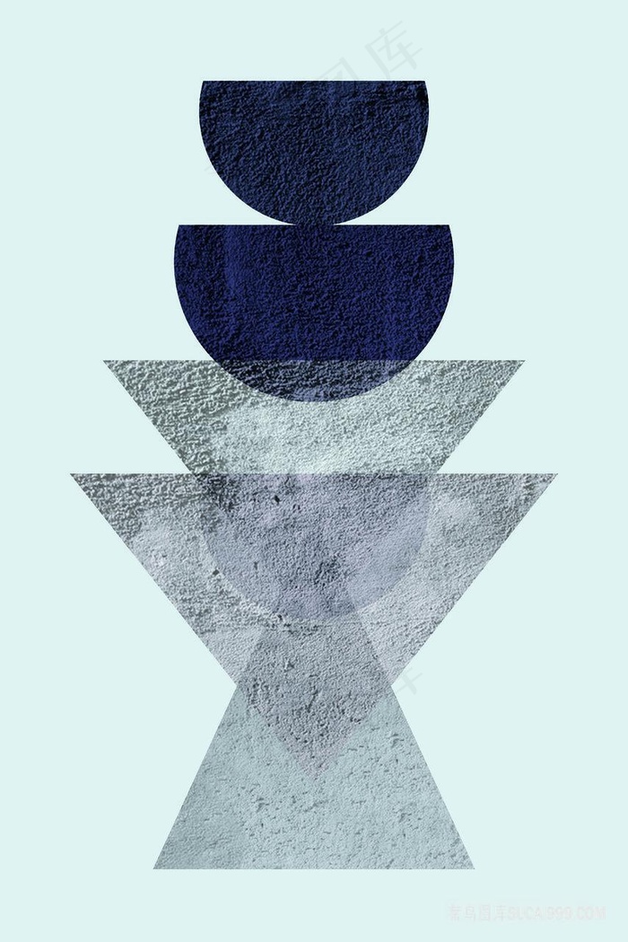 简约三角艺术装饰画