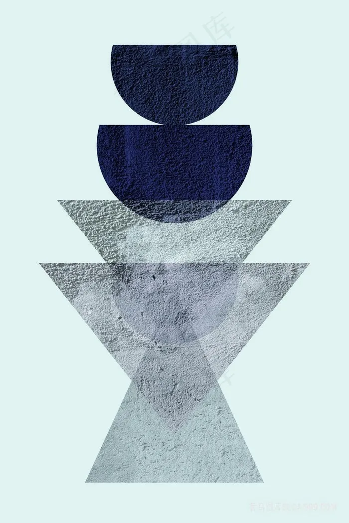 简约三角艺术装饰画