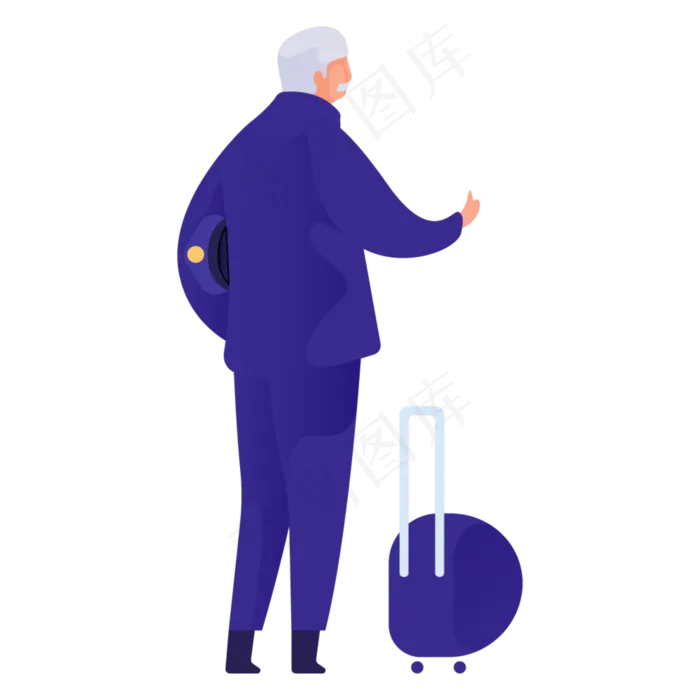 带行礼人物免抠图