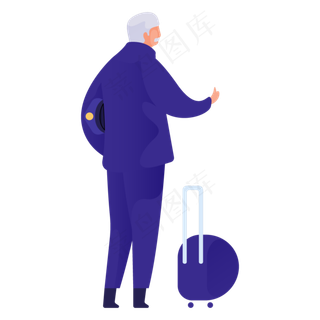 带行礼人物免抠图