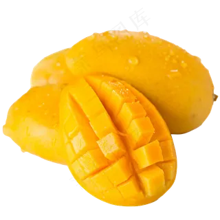 芒果黄色水果果肉免扣PNG素材