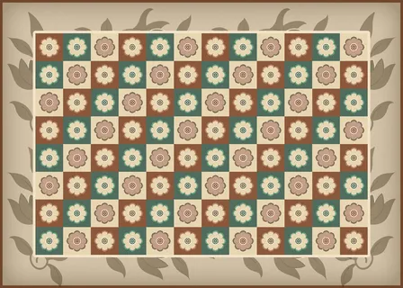 复古中式国潮风敦煌花纹装饰图案花卉藻井肌理圆形边框素材