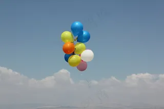 放飞气球图片