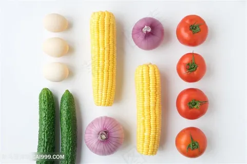 烹饪食材平铺素材