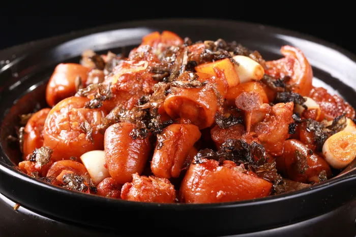 梅干菜炒猪尾 (8)