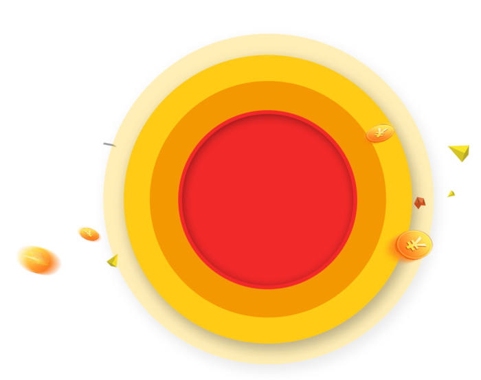 颜色圆形环橘色黄色科技kv主视觉素材