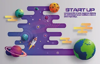 太空宇航员插画