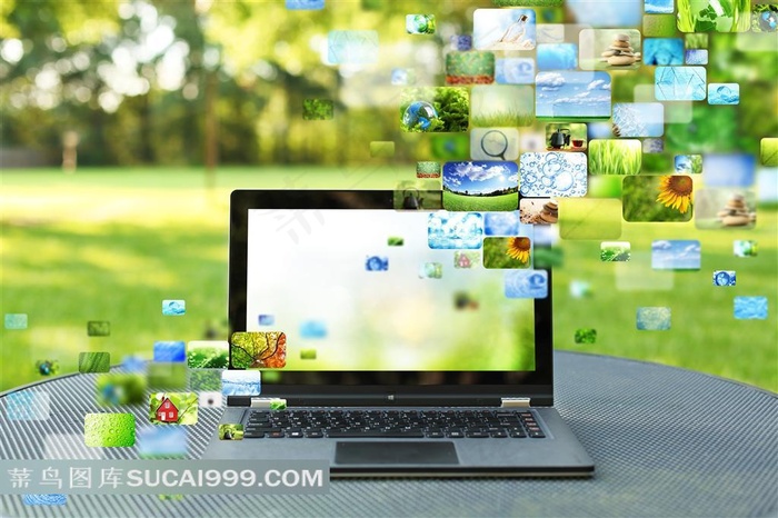 笔记本电脑流媒体图片
