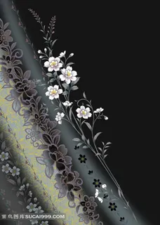 樱花黑色背景图 樱花黑色背景图