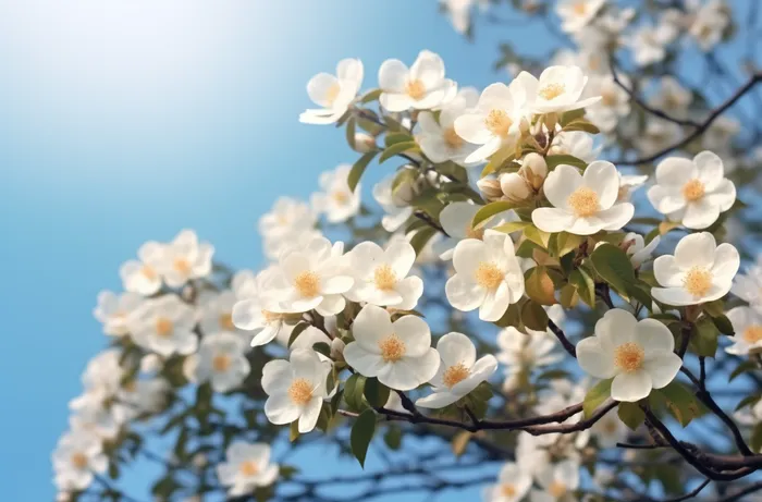 白色的花朵近景聚焦拍摄摄影图(4080x2688)