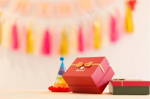 生日聚会礼物特写