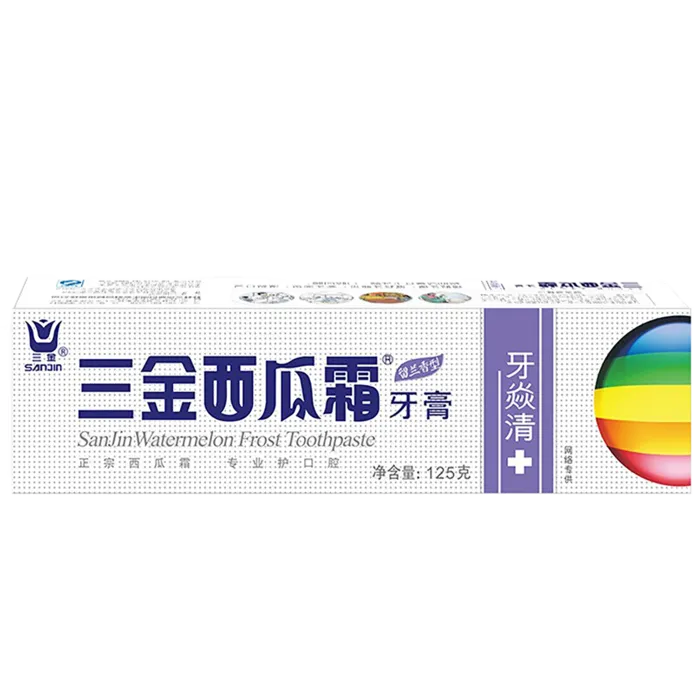 三金西瓜霜牙膏 (10)超市商品白底图免抠实物摄影png格式图片透明底