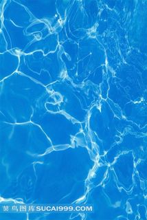 波光粼粼的蓝色水面高清图片素材1