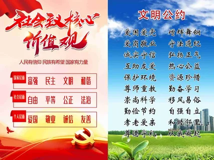 核心价值观文明公约 核心价值观文明公约