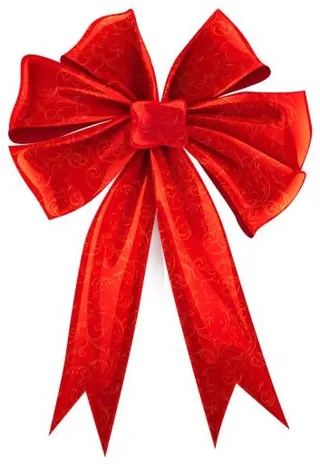 红色蝴蝶结 PNG免抠