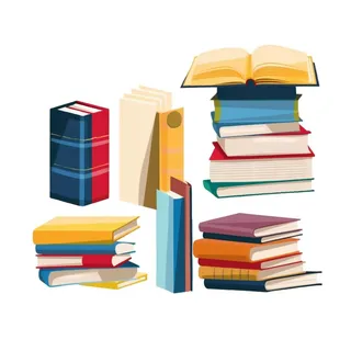 彩色书本矢量元素
