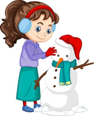 冬天服饰服装冬装穿冬装保暖冬季卡通人物男女装Ai矢量图片素材