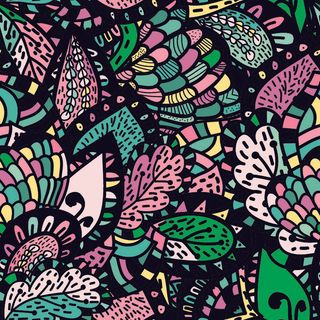 少数民族藏族特色花纹波西米亚风纹理背景图案设计AI矢量图片素材