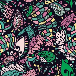 少数民族藏族特色花纹波西米亚风纹理背景图案设计AI矢量图片素材