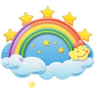 彩虹星星云朵免抠