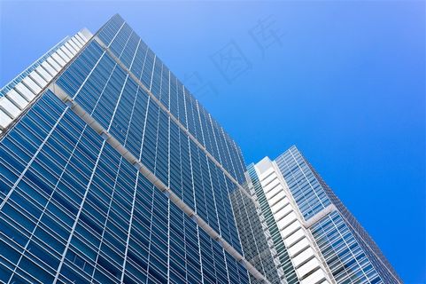 仰视城市高楼大厦建筑高清图片