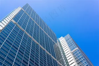 仰视城市高楼大厦建筑高清图片