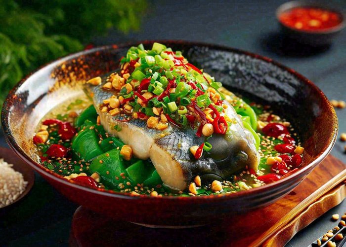 麻辣剁椒鱼头中国美食辣椒(1296x928)