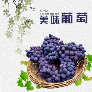 新鲜水果电商首页海报主图PSD设计素材红提芒葡萄果脐橙详情主图装修模板