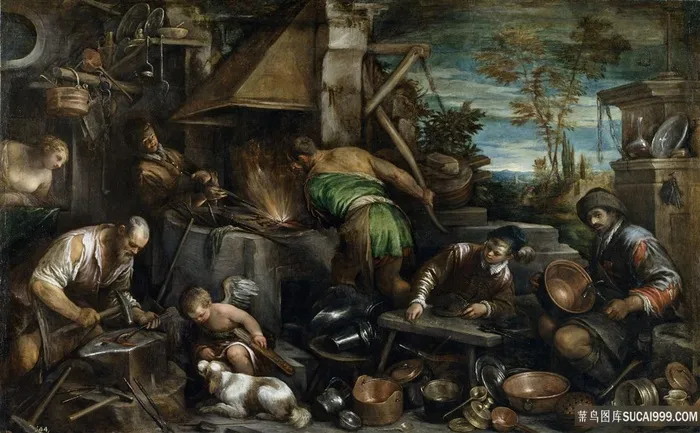 巴萨诺雅各布拉弗拉瓜德瓦肯人物油画