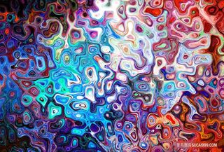 炫彩扭曲手绘油画笔触抽象背景