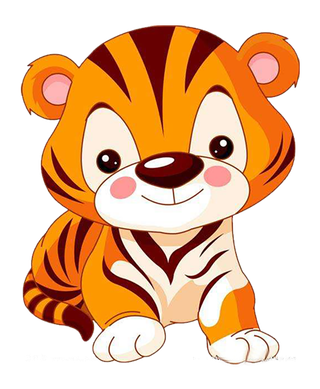 卡通小老虎可爱
