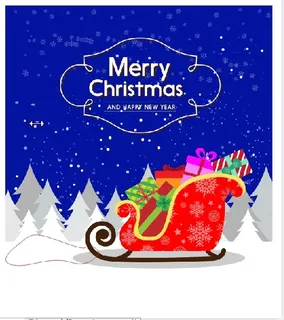 圣诞节老人车卡背景墙