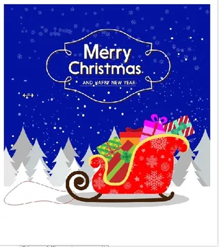 圣诞节老人车卡背景墙