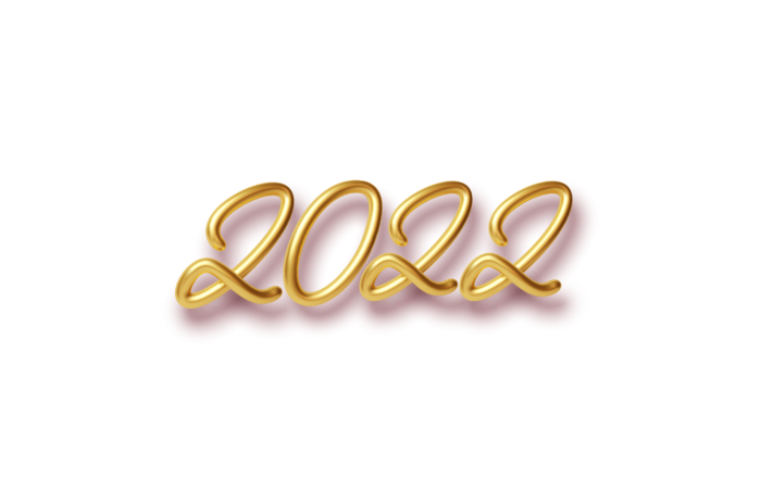 设计2022数字装饰新年