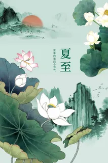 夏至 夏至宣传活动海报 夏至 夏至宣传活动海报